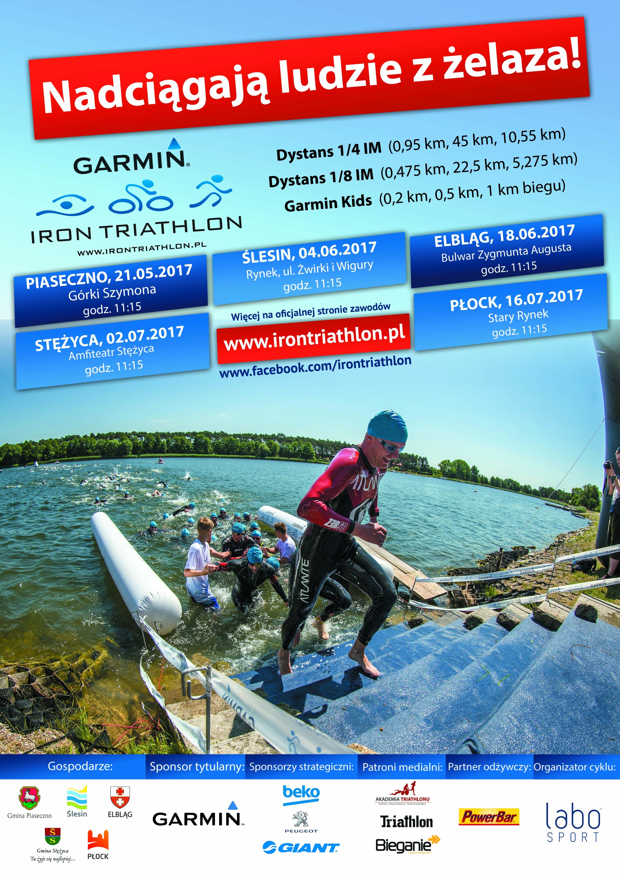 Garmin Iron Triathlon 2017 - Amfiteatr Stężyca - 2 lipca 2017 godz. 11.15