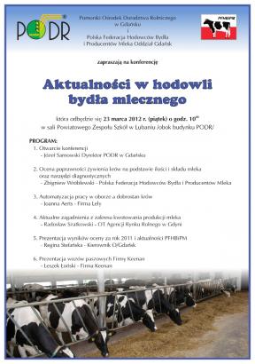 Aktualności w hodowli bydła mlecznego